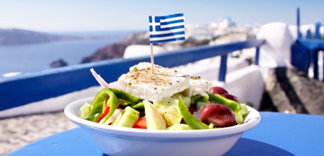 Assiette de salade Grec